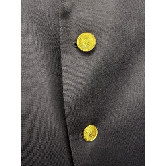 Lauren Ralph Lauren 42R Navy Wool Blazer Gold Button Sport Coat Classic Fit - Picture 2 of 15